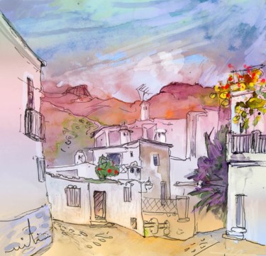 Ζωγραφική με τίτλο "Capileira 04" από Miki De Goodaboom, Αυθεντικά έργα τέχνης, Λάδι
