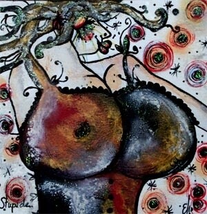 Dessin intitulée "Stupide" par Emilie Teillaud, Œuvre d'art originale