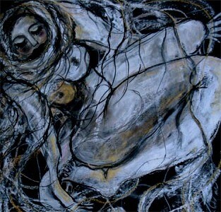 Dessin intitulée "Cover me." par Emilie Teillaud, Œuvre d'art originale