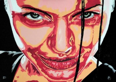 Painting titled "Tombraider" by Davo, Original Artwork