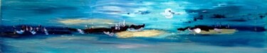 Peinture intitulée "Océan turquoise III" par Muriel Cayet, Œuvre d'art originale