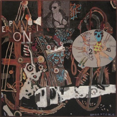KITCH+ÉCLECTIQUE=Symptômes d'une décadence Peinture intitulée "KITCH+ÉCLECTIQUE=Sy…" par Anton Solomoukha, Œuvre d'art originale, Huile