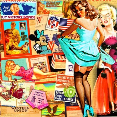 Peinture intitulée "Western Union" par Alan Berg, Œuvre d'art originale