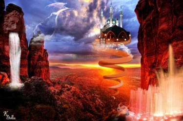 Fotografía titulada "El castillo  flotan…" por Stella Khudyakova, Obra de arte original