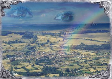 Fotografía titulada "ojos  sobre  cielo" por Stella Khudyakova, Obra de arte original