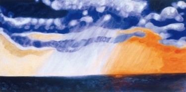 Peinture intitulée "between ...." par Sigrun Neumann (Sineu), Œuvre d'art originale, Huile