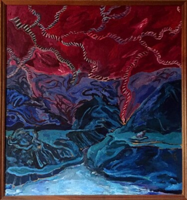 绘画 标题为“Landscape” 由Lia Chechelashvili, 原创艺术品, 油