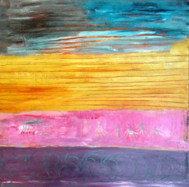 Painting titled "A seascape & otherw…" by Kay Frances, Original Artwork, Oil