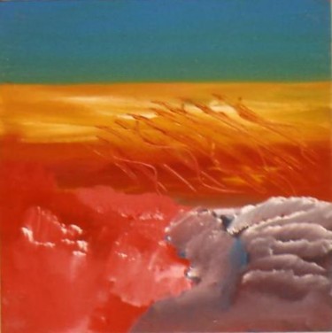 Painting titled "Flying close to the…" by Kay Frances, Original Artwork, Oil