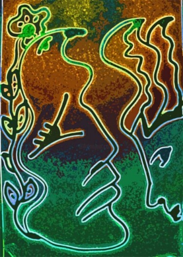 Arte digitale intitolato "renascer" da Monica Martins, Opera d'arte originale, Pittura digitale