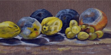 Peinture intitulée "Agrumes" par Chantal Le Mesle, Œuvre d'art originale, Acrylique