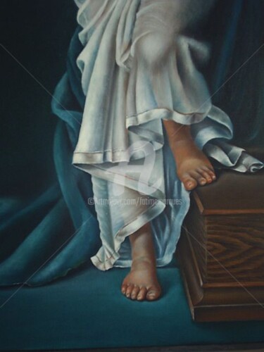 Painting titled "Detalhe da obra "Co…" by Fatima Marques, Original Artwork, Oil