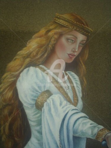 Painting titled "Detalhe da obra "An…" by Fatima Marques, Original Artwork, Oil