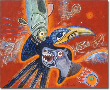 Peinture intitulée "ODEM" par Jean-Luc Osswald, Œuvre d'art originale, Acrylique