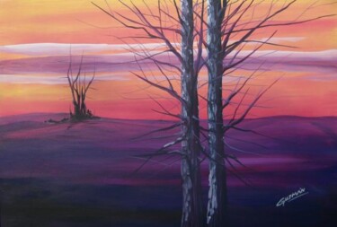 Pintura titulada "arboles" por Juan Carlos Guzman, Obra de arte original, Oleo