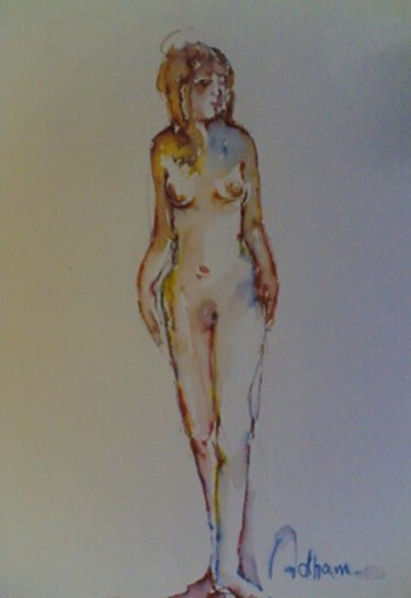 Dessin intitulée "modèle 1" par Adham Bozart, Œuvre d'art originale