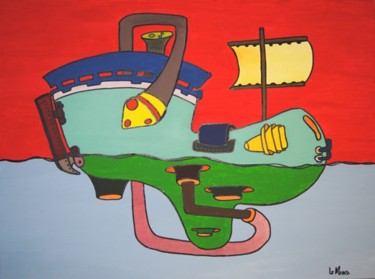 Pittura intitolato "Argonauti" da Manu Zuccarotta, Opera d'arte originale