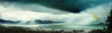 Painting titled "Seascape" by Sorinapostolescu, Original Artwork, Oil
