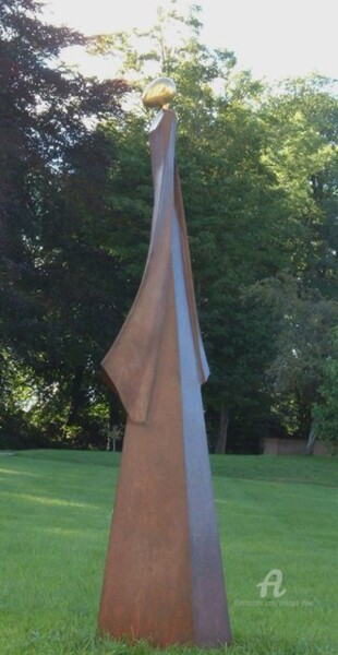 MUSE Série 2 acier-bronze 제목이 "MUSE Série 2 acier-…"인 조형물 Philippe Olive로, 원작, 금속