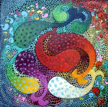 Peinture intitulée "Animalun" par Françoise Renaud, Œuvre d'art originale