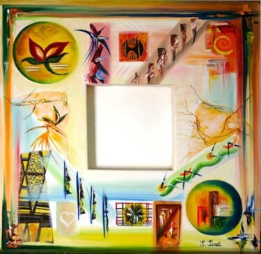 Peinture intitulée "Colibri" par Sophie Sirot, Œuvre d'art originale, Huile