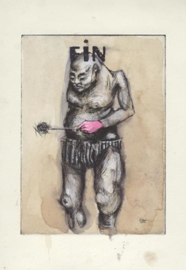 Dessin intitulée "L'égoiste -Fin." par Frhégo, Œuvre d'art originale, Autre