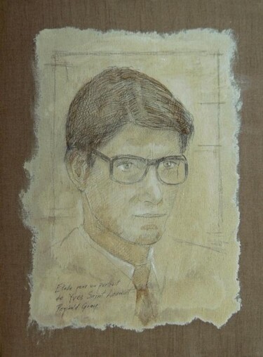 Painting titled "Study of Yves Saint…" by Reginald Gray, Original Artwork