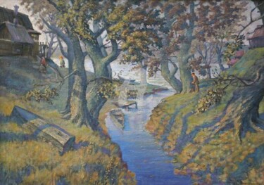 Peinture intitulée "Rus-2" par Vlad Ovchinnikov, Œuvre d'art originale, Huile