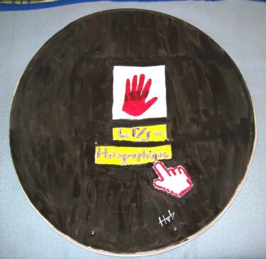 Painting titled "LE F/JEU HOLOGRAPHI…" by Hab Le Hibou, Original Artwork