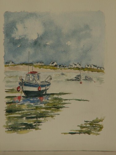 제목이 "Marée basse"인 미술작품 Martine Salmon로, 원작