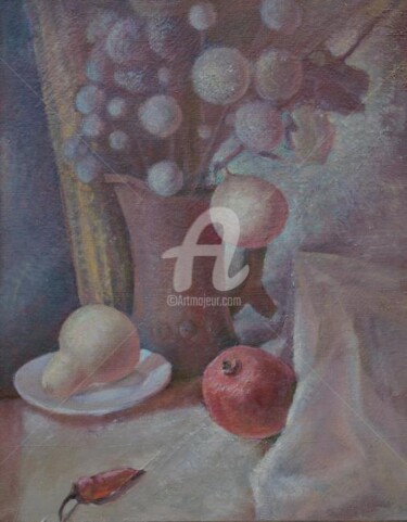 Peinture intitulée "Dry pumkin" par Vlad Ovchinnikov, Œuvre d'art originale, Huile