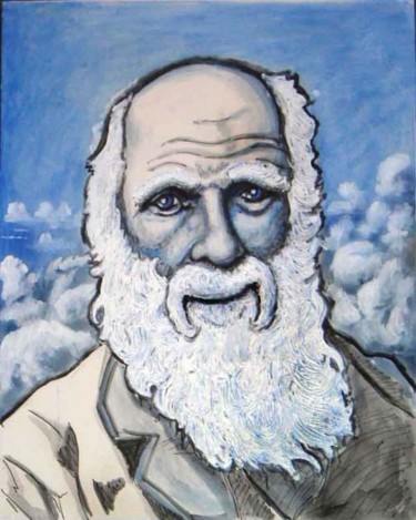Painting titled "Darwin" by Jason Stillman, Original Artwork