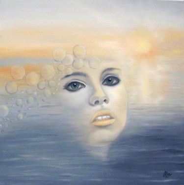 Peinture intitulée "La mémoire perdue." par Alix, Œuvre d'art originale, Huile