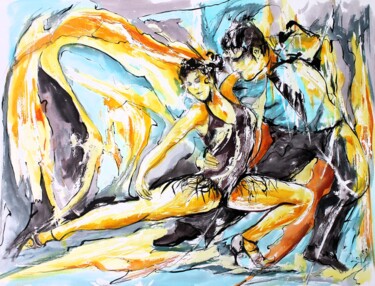 제목이 "171 Courbe de tango"인 미술작품 Jean-Luc Lopez로, 원작, 수채화