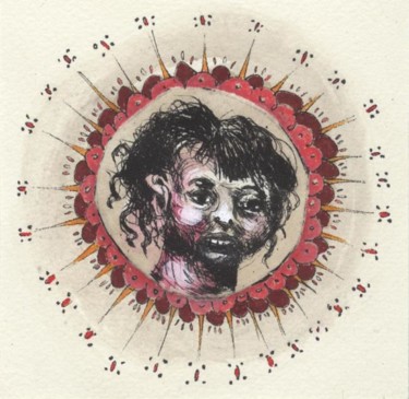 Dessin intitulée "Laetitia -rosasse." par Frhégo, Œuvre d'art originale, Autre