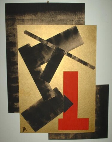 Peinture intitulée "Expression abstrait…" par Arc, Œuvre d'art originale, Huile