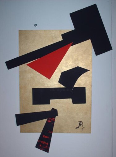 Peinture intitulée "Expression abstrait…" par Arc, Œuvre d'art originale, Huile