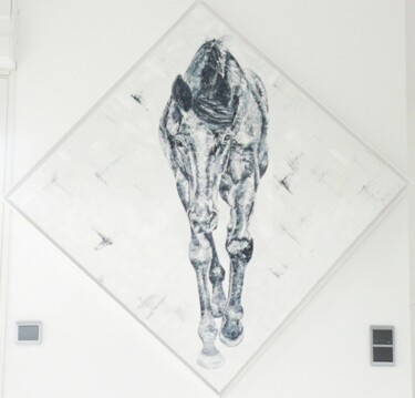 Peinture intitulée "Qui es-tu ?" par Madorssane, Œuvre d'art originale, Huile