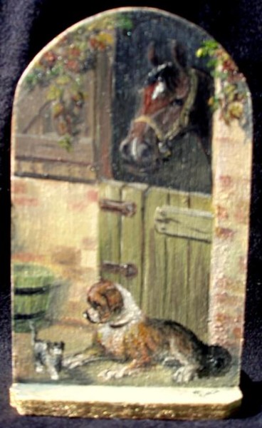 Peinture intitulée "Friendship - Miniat…" par Sorinapostolescu, Œuvre d'art originale, Huile