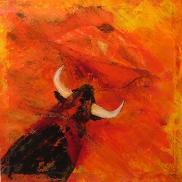 Peinture intitulée "La Corrida" par Rosedingue, Œuvre d'art originale