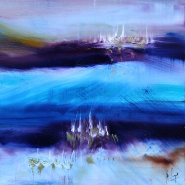 Painting titled "Un grain vers Port-…" by Muriel Cayet, Original Artwork