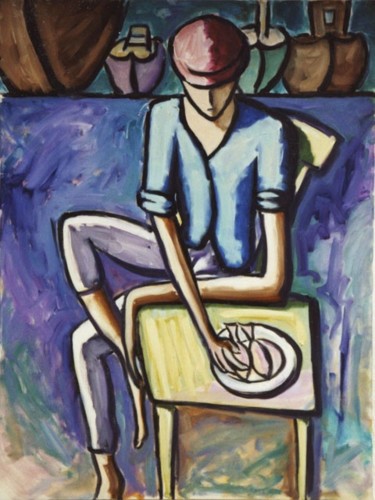 Painting titled "Harbour" by Bradley Owen, Original Artwork
