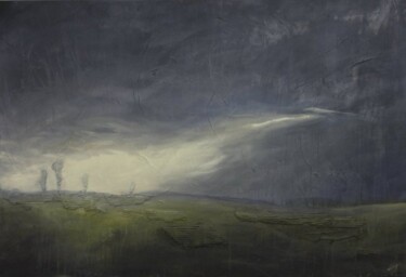 Peinture intitulée "no man's land" par Frédéric Leleu, Œuvre d'art originale