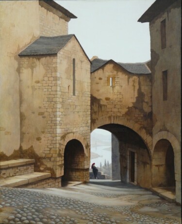 Painting titled "L' Aïnsa" by Jacques Place, Original Artwork, Acrylic