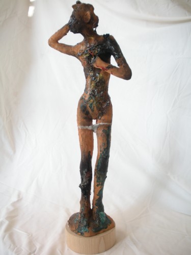 Scultura intitolato "Lacerati corpi -" da Imerio Rovelli, Opera d'arte originale, Terracotta