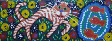Peinture intitulée "Chasseur dans un ja…" par Jean Louis Jabalé, Œuvre d'art originale