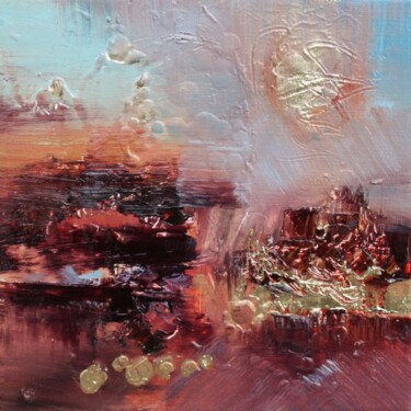 Painting titled "Des hommes médecine" by Muriel Cayet, Original Artwork, Oil