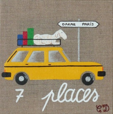「7 places」というタイトルの絵画 C Comme Cathy D Comme Domiによって, オリジナルのアートワーク