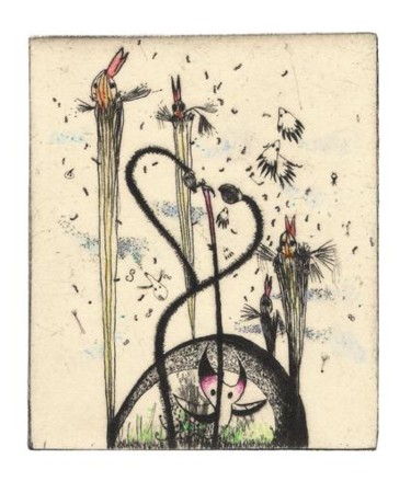 印花与版画 标题为“En grande Carabagne.” 由Didier Hamey, 原创艺术品, 雕刻