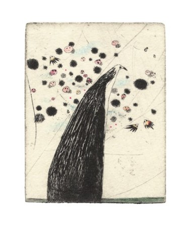 印花与版画 标题为“l'empapillonnée” 由Didier Hamey, 原创艺术品, 雕刻